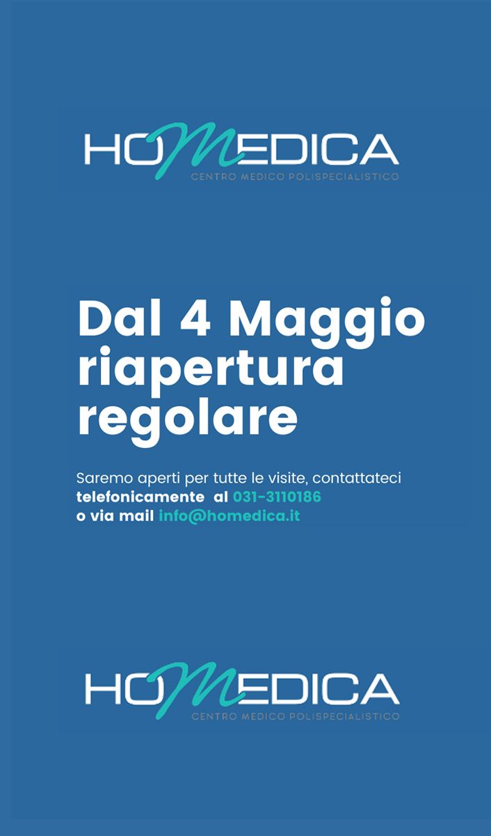 RIAPERTURA REGOLARE DAL 4 MAGGIO