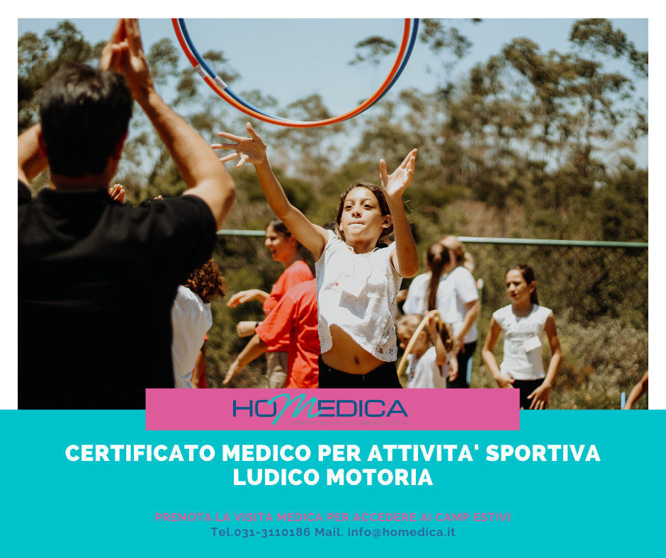 CERTIFICATO DI IDONEITA' SPORTIVA LUDICO MOTORIA